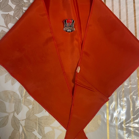 VTG Soviet PIONEER RED TIE Neck +23 Badges Lenin Komsomol hemp growing - Picture 3 of 5
